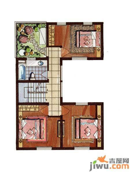 英郡雷丁5室2厅3卫229㎡户型图