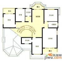 昌鑫花园四期5室2厅4卫349.8㎡户型图