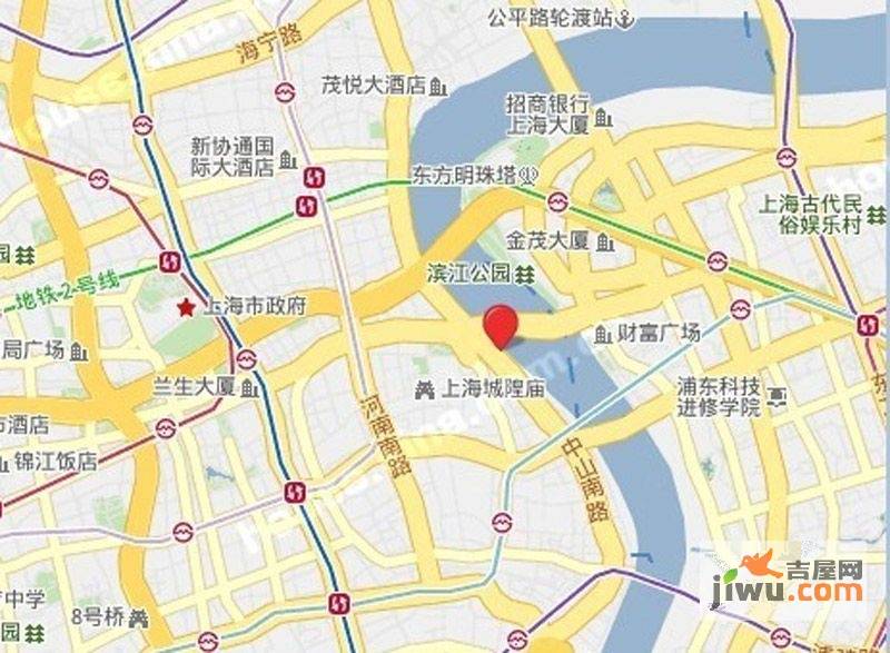 上海中心大厦位置交通图图片