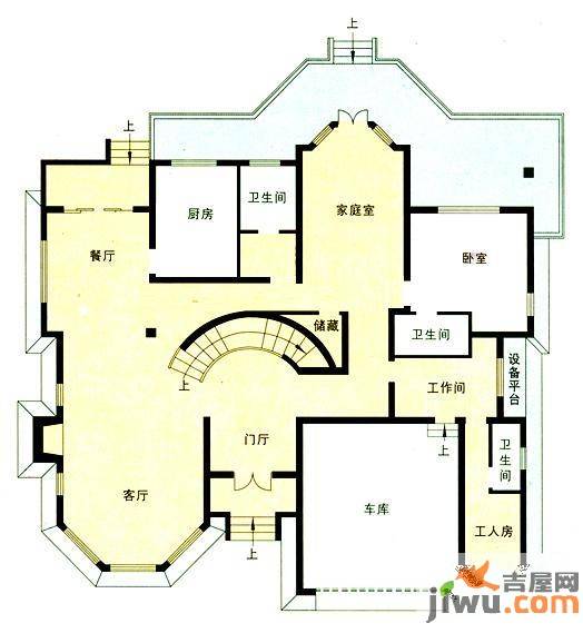 昌鑫花园四期5室2厅4卫349.8㎡户型图