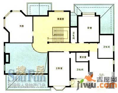 昌鑫花园四期5室3厅5卫275㎡户型图