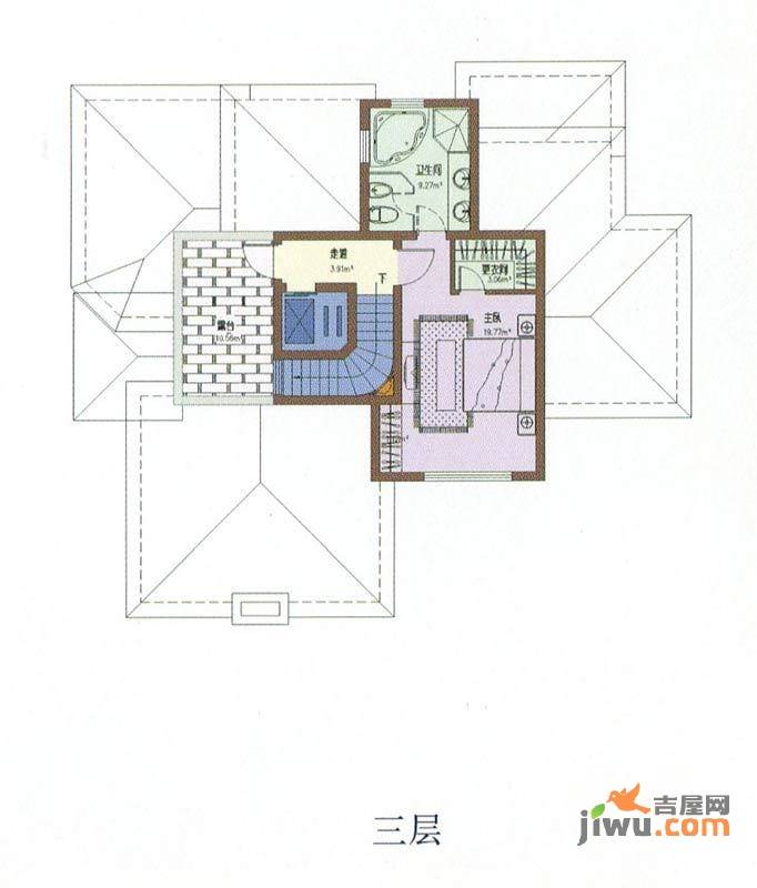 上海年华三期瑞生花园4室3厅3卫358.4㎡户型图
