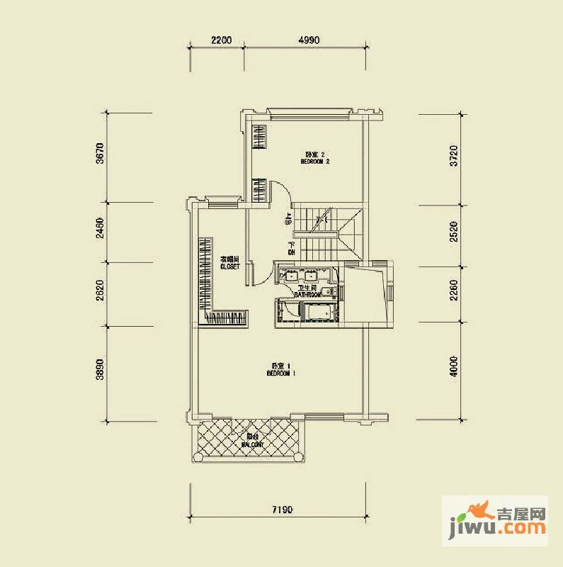 四季雅苑别墅6室2厅5卫227㎡户型图