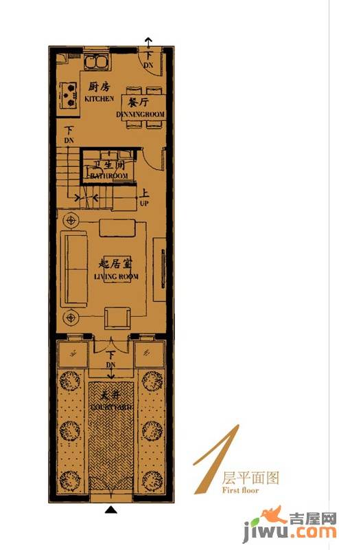 绿地公元1860普通住宅106㎡户型图