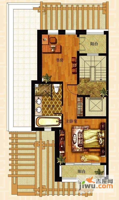 浦江坤庭别墅普通住宅250.3㎡户型图