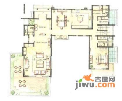 居礼别墅5室2厅3卫户型图