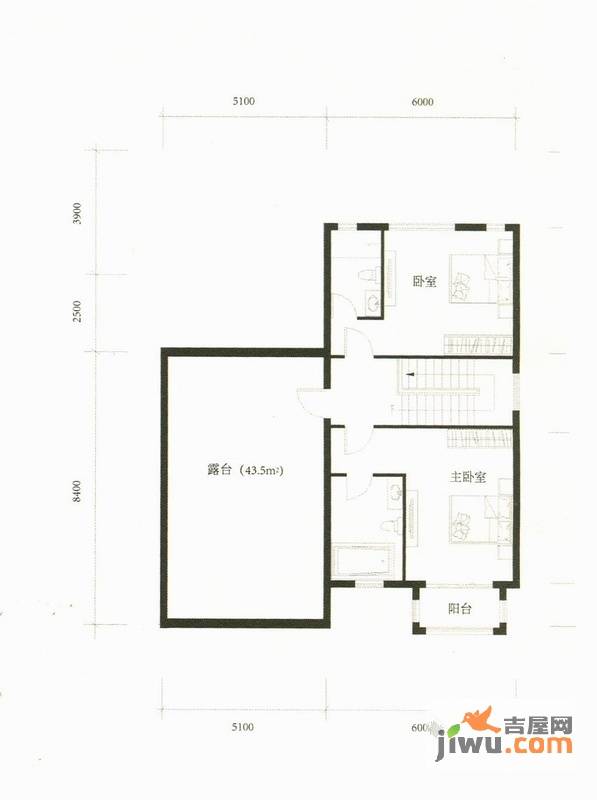 汉魏公馆2室1厅2卫350.9㎡户型图