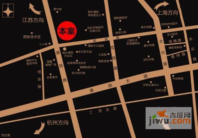 濮院佳源中心广场位置交通图图片