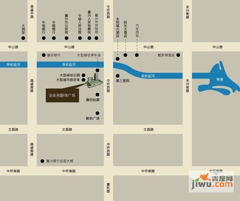 泊金湾明珠广场位置交通图