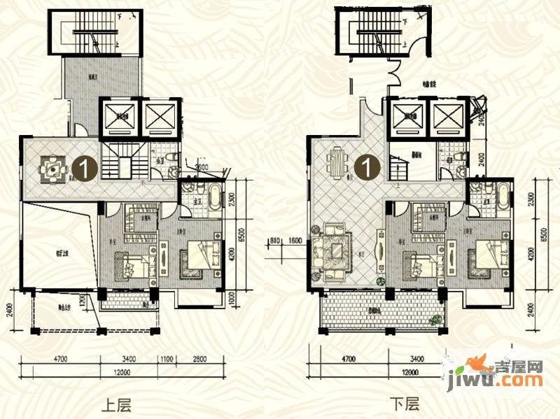 金山湖花园6室3厅4卫275.8㎡户型图