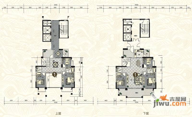 金山湖花园7室3厅4卫288.8㎡户型图