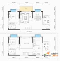 惠东金河湾花园3室2厅2卫91㎡户型图