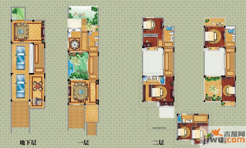 山合院4室2厅3卫240㎡户型图