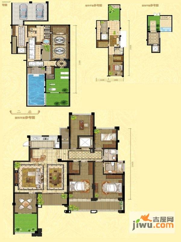 天裕人家一区3室1厅2卫179㎡户型图