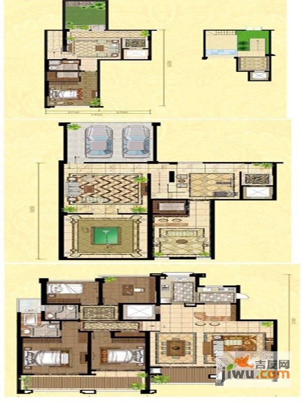 天裕人家一区2室1厅2卫168㎡户型图