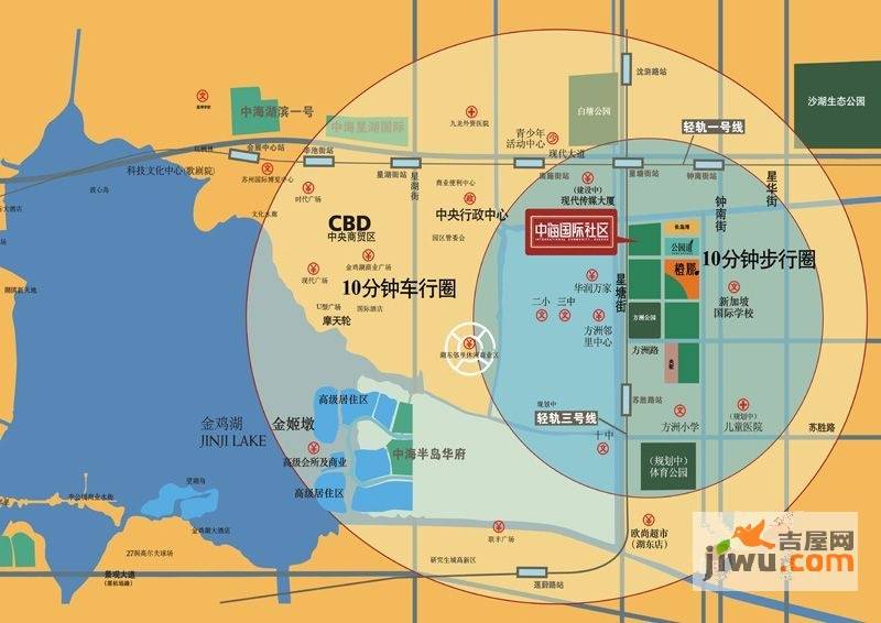 中海国际社区橙郡位置交通图图片