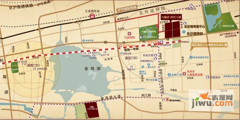 九龙仓时代上城二期繁华里位置交通图图片