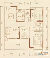 恒万西溪里3室2厅2卫131.6㎡户型图