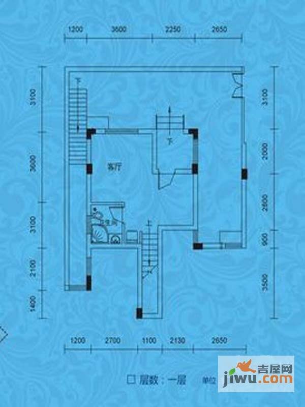 蓝月谷裕源国际山庄4室2厅3卫226㎡户型图