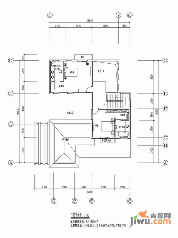 关山壹品4室3厅4卫289.8㎡户型图