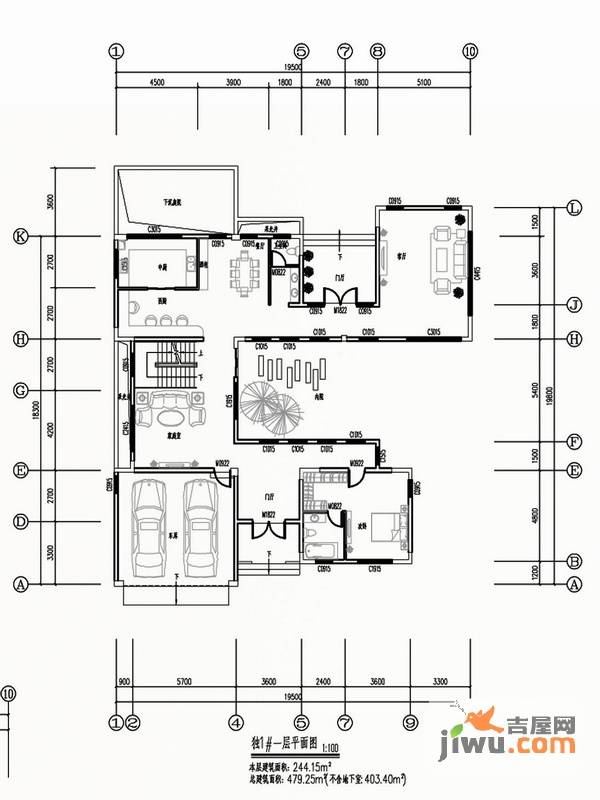 关山壹品5室3厅5卫479.3㎡户型图