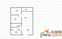 珠江花城2室2厅1卫84㎡户型图