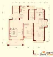 湘江世纪城3室2厅2卫137㎡户型图