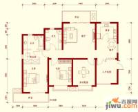湘江世纪城3室2厅2卫122㎡户型图
