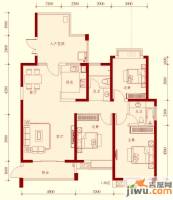 湘江世纪城3室2厅2卫134㎡户型图