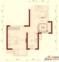 湘江世纪城1室1厅1卫47㎡户型图