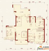 湘江世纪城3室2厅2卫144㎡户型图