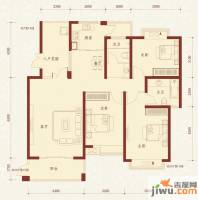 湘江世纪城3室2厅2卫139㎡户型图