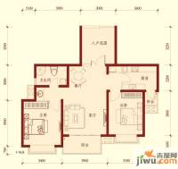 湘江世纪城2室2厅1卫94㎡户型图