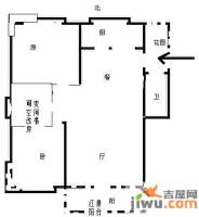 湘江世纪城2室2厅2卫99㎡户型图