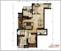 美林君渡3室3厅2卫147㎡户型图