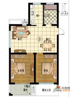 江南铭庭2室2厅1卫89㎡户型图