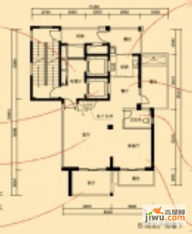 风雅乐府0室3厅1卫135㎡户型图