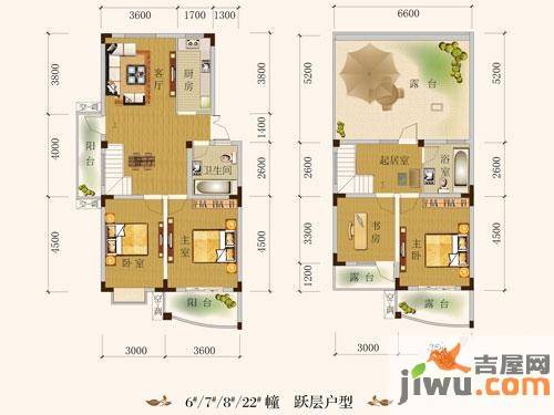 西城时代家园4室3厅2卫136.8㎡户型图