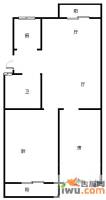 西城时代家园2室2厅1卫92㎡户型图