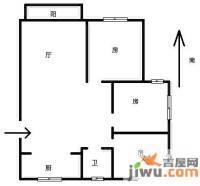 西城时代家园3室1厅1卫110㎡户型图