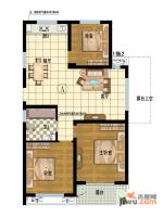 江南铭庭3室2厅1卫117㎡户型图