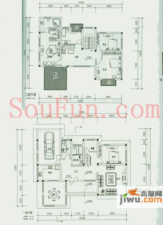 青城山語間6室3廳3衛265.9㎡戶型圖