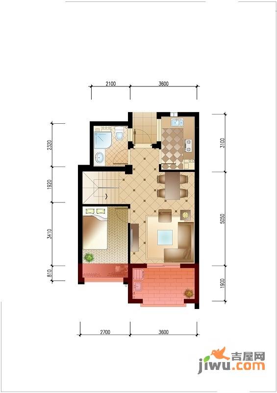 名城湖左岸4室2厅3卫137㎡户型图