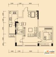 博海光谷麒麟社1室1厅1卫74.7㎡户型图