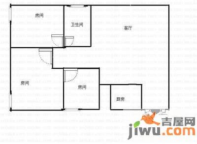 东立国际3室2厅1卫98㎡户型图