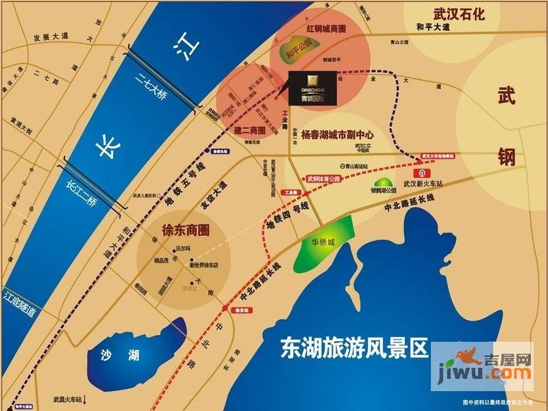 青城国际商铺位置交通图图片