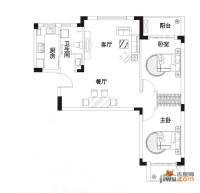 汉飞向上城普通住宅82.7㎡户型图