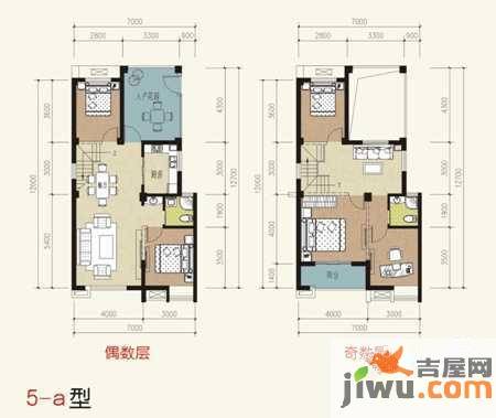 金龙百灵景都5室2厅2卫173.8㎡户型图