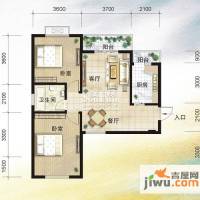 锦湖金利花园2室2厅1卫91.5㎡户型图