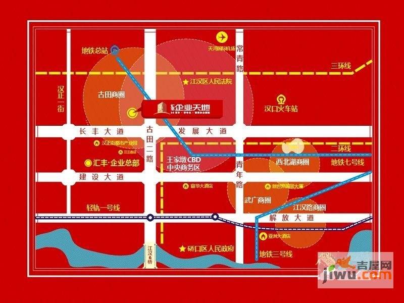 汇丰企业天地名企SOHO位置交通图图片